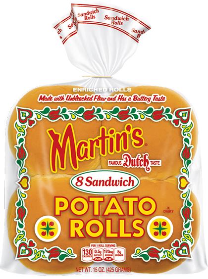 Sandwich Potato Rolls Martins Famous Potato Rolls And Bread