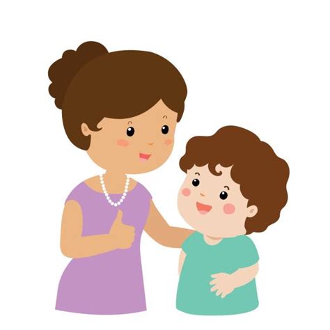 Best Mother And Son Illustrations Royalty Free Vector