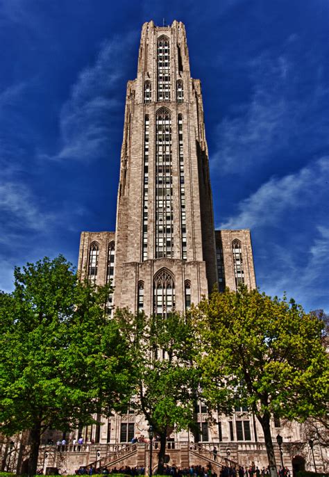 The Cathedral Of Learning On The Campus Of The University Of Pittsburgh