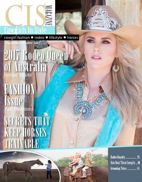 Our Septemberoctober 2017 Digital Issue Of Cowgirls In Style Magazine Pageantry Bessie