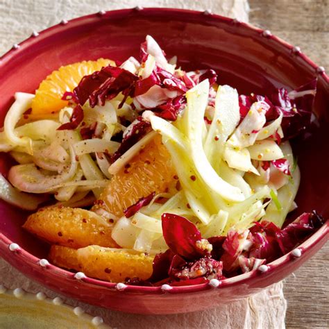 Radicchio- Fenchel - Salat mit Orangen Rezept