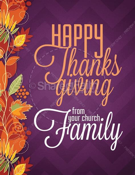 Thanksgiving Joy Happy Thanksgiving Ministry Flyer Sharefaith Media