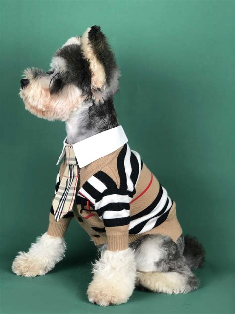 Burberry Dog Sweater Designer Dog Clothes Burberry Inspired Pet