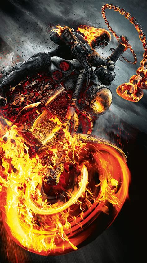 Ghost Rider 2007 Phone Wallpaper Moviemania Spirit Of Vengeance
