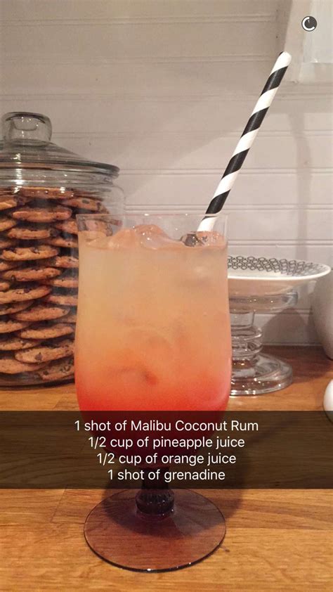 1 1/2 jiggers of malibu coconut rum mountain dew citrus soda. Pin by Kady on • Drinks • | Coconut rum, Malibu coconut, Pineapple juice