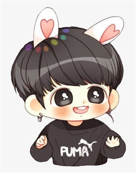 Graw hoody by jinwoo wallpaper di 2019 cartoon wallpaper cute. Bts Jungkook Cute Chibi Btsjungkook Transparent PNG ...