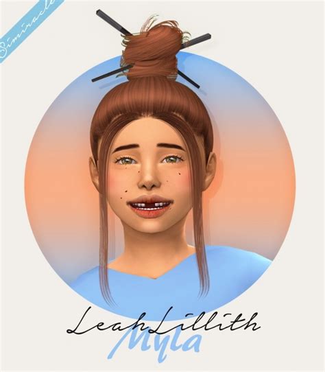 Leahlillith Myla Hair Kids Version At Simiracle Sims 4 Updates
