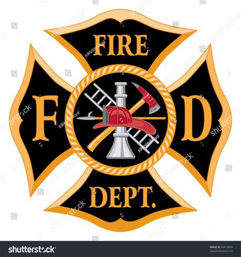 Firefighter Maltese Cross Vector Art Firefighter Symbol