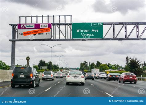 May 26 2019 Fremont Ca Usa Express Lane Under Construction In