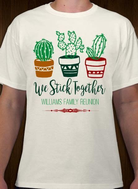 Attendee registration spreasheet database w survey data entry. Cacti themed family reunion t-shirt design and template ...