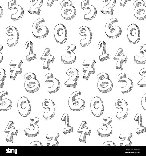 Repeating Numbers Black And White Stock Photos And Images Alamy