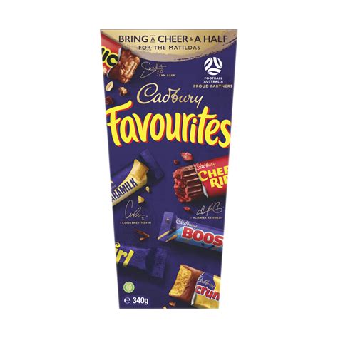 buy cadbury favourites boxed chocolate 340g coles