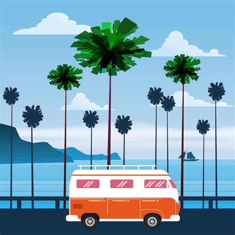 Viajes Ilustración Vectorial De Viaje Vector Premium