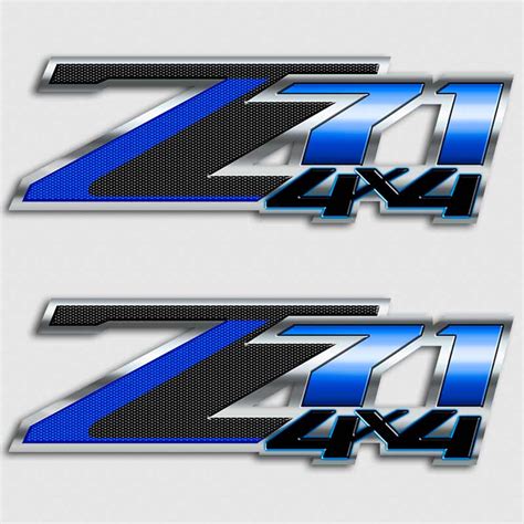 Z71 Chevy Silverado American Blue Truck Decal Gmc Sierra 4x4