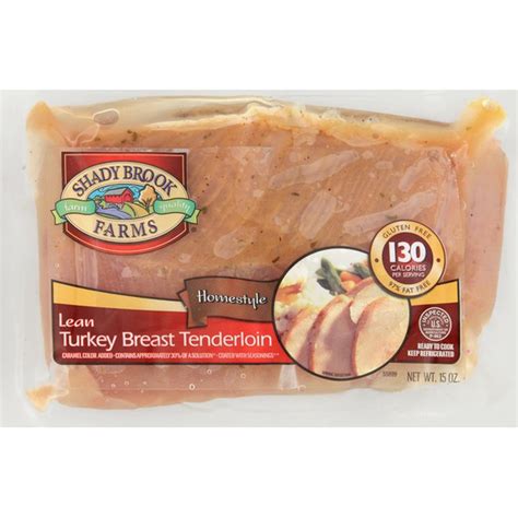 Shady Brook Farms Turkey Breast Tenderloin Lean Homestyle 15 Oz