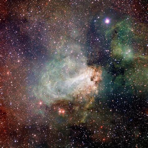 Swan Nebula M17 Photograph By Inaf Vstomegacameuropean Southern