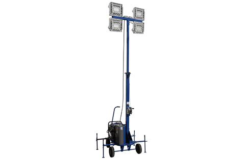 Explosion Proof Portable Led Light Tower Extends To 20ft Wheeled