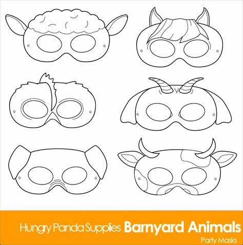 Free Printable Farm Animal Masks Template Free Printable Templates