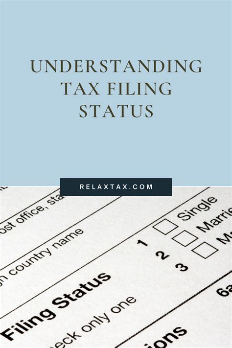 Understanding Tax Filing Status In 2021 Filing Taxes Understanding
