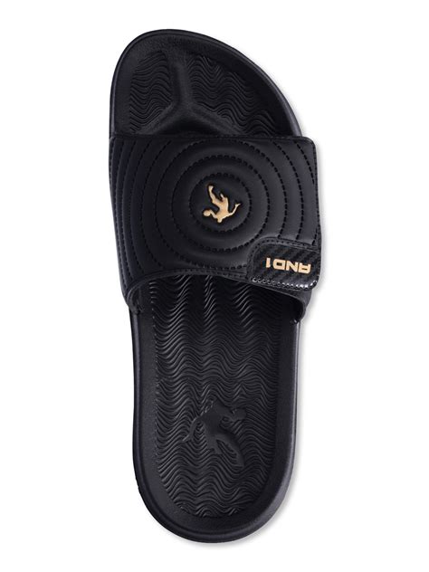 And1 Mens Athletic Adjustable Swirl Slide Sandals