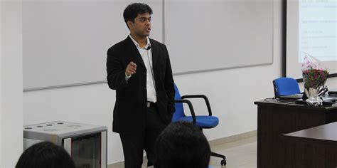 Guest Lecture At Iim Indore Mumbai Campus By Mr Ananthanarayanan V Founder Ceo Techdivine