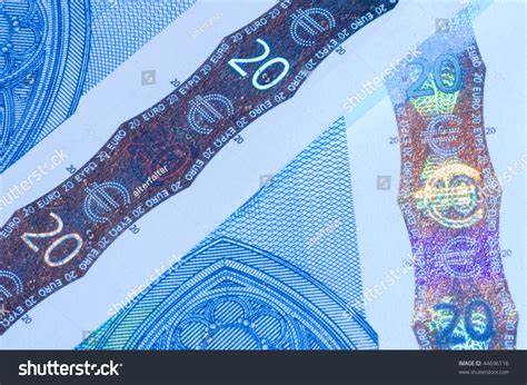 Security Features On A 20 Euro Banknote Stock Photo 44696116 Shutterstock