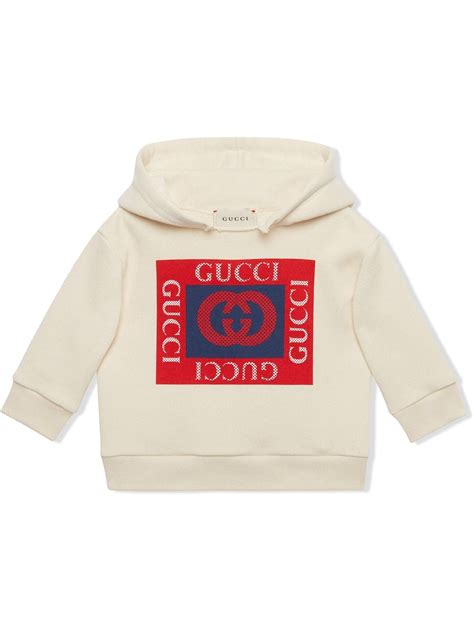 Gucci Kids Logo Print Hoodie Farfetch