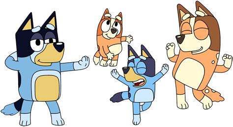 Bluey Characters Png Png Image Collection