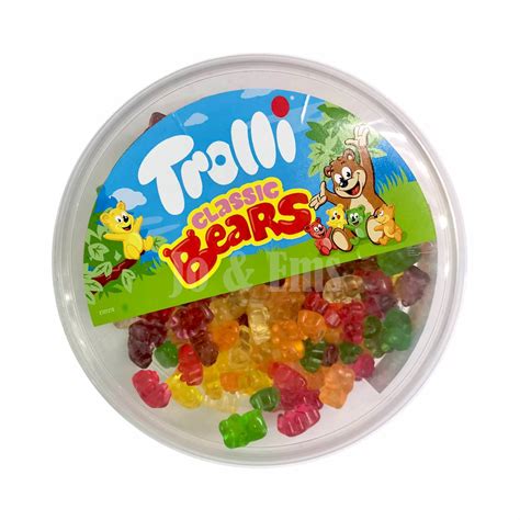 Trolli Classic Bears 500g Tub Yummy Gummi Bears In Tub From Trolli