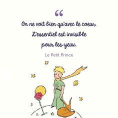 Citations sur le petit prince parmi une collection de 100.000 citations. Carte Citation Le Petit Prince dorée "L'Amitié" On ne voit ...