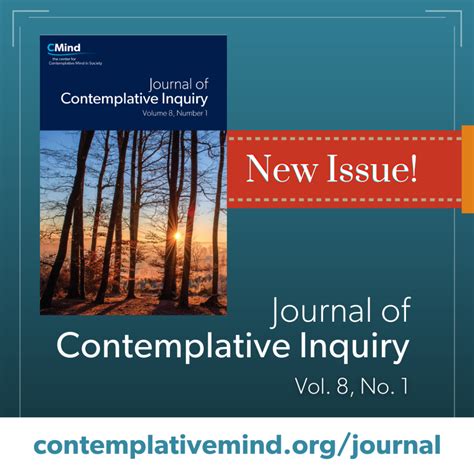 Journal Of Contemplative Inquiry Vol 8 The Center For Contemplative