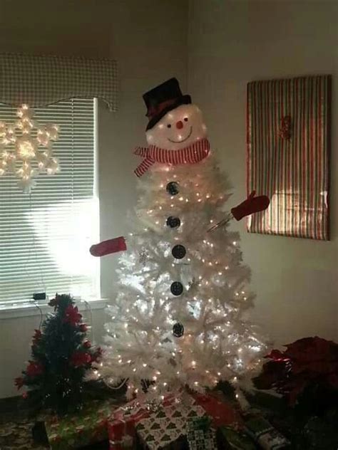 Snowman Tree Diy Christmas Decorations Easy Christmas Tree Themes