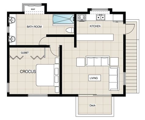 If there really is no need for a wall, why put one up? Floor Plans - The Beach House