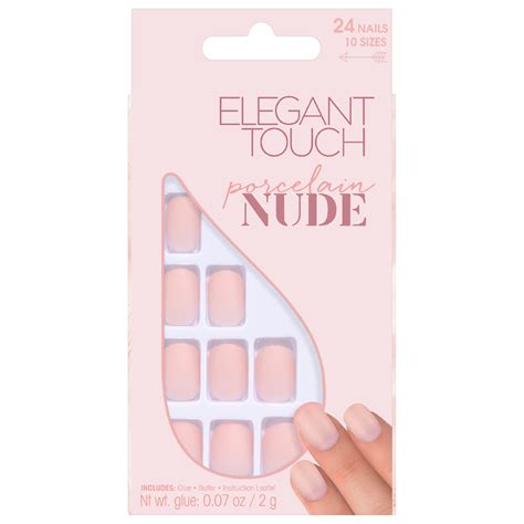 Elegant Touch Nude Collection Nails Porcelain Free Shipping