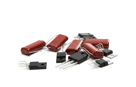 Radio Components Isolated Stock Photo Image Of Resistors 98520930