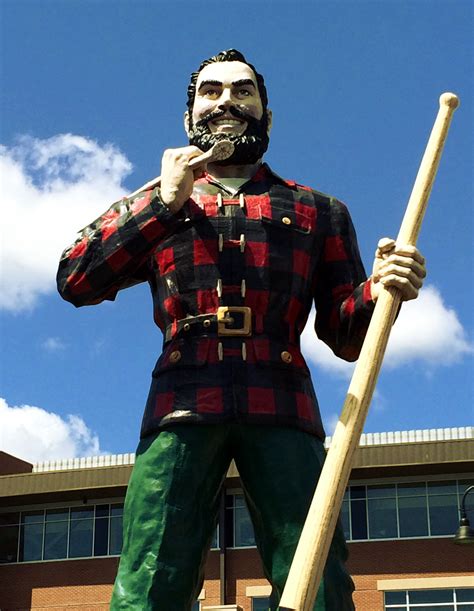 Image Paul Bunyan Statue In Bangor Maine