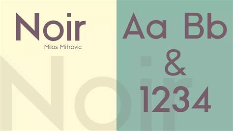 Noir Font Download Free Free Fonts Lab