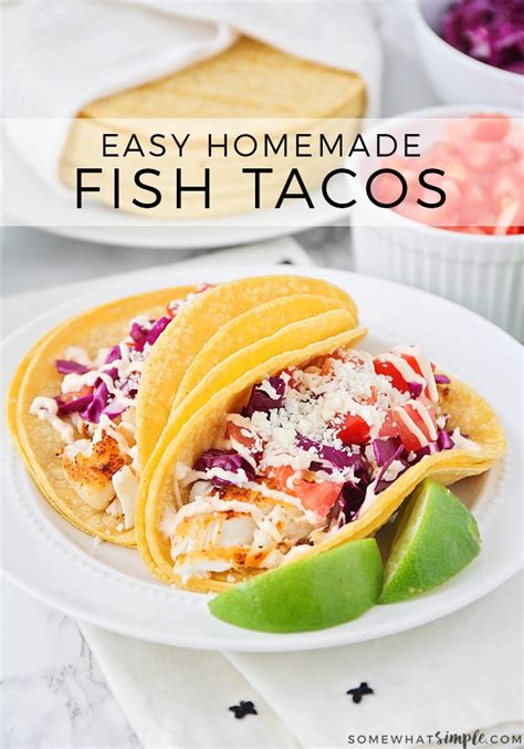 Easiest Baked Tilapia Fish Tacos Recipe Somewhat Simple