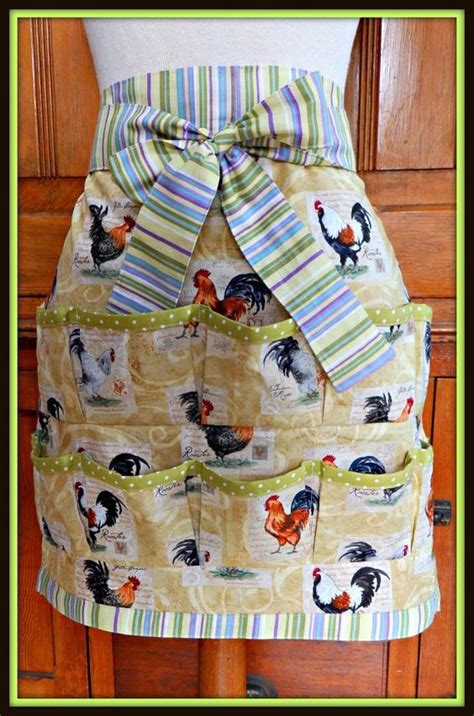 Womens Egg Gathering Apron Chickens Eggs By Oliveelizabethsapron