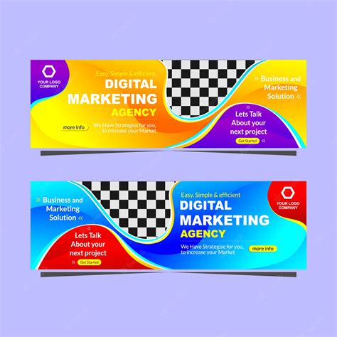 Premium Vector Modern Banner Digital Marketing Agency