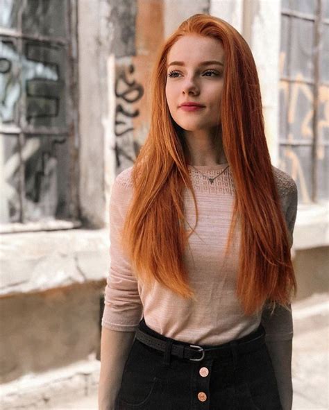 Girl Beauty By Red Hair Woman Beautiful Red Hair