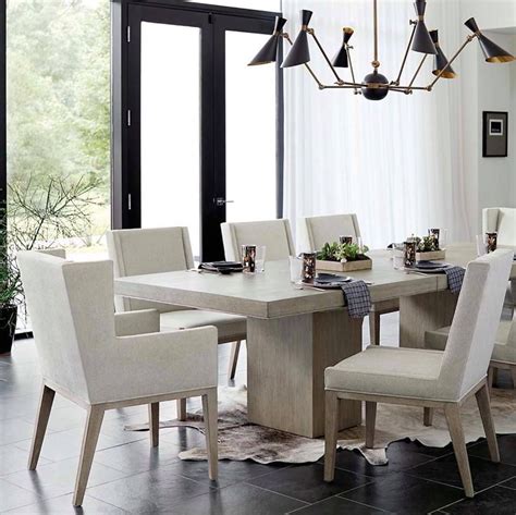 Modern Beauty Chic Design Our Linea Dining Table And Upholstered Arm