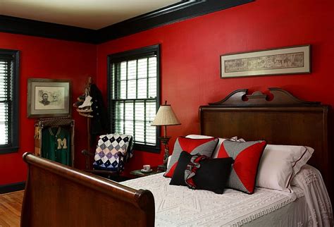Bold Ideas For Red And Black Bedrooms Interior Vogue