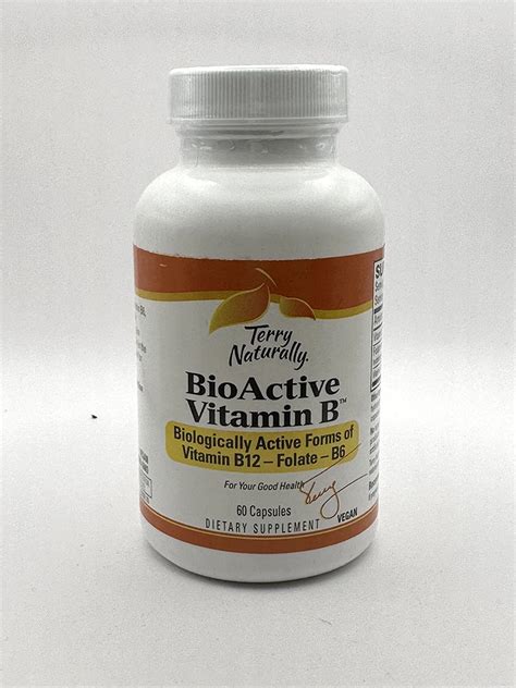Europharmaterry Naturally Bioactive Vitamin B 60 Capsules Gandw Herbs