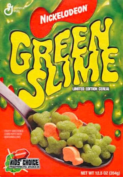 nickelodeon green slime cereal r retronickelodeon