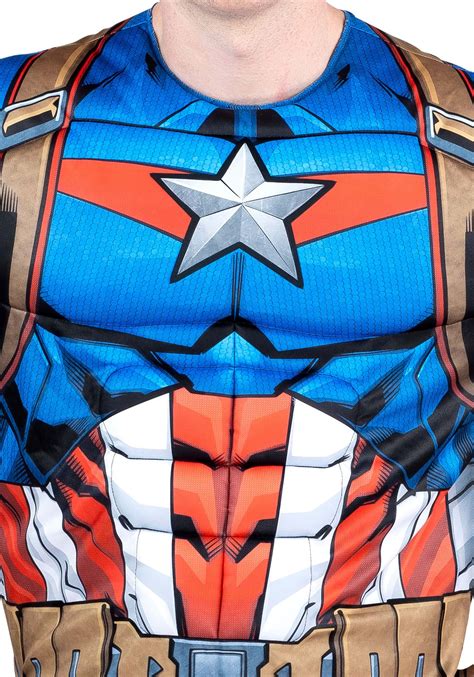 adult captain america muscle costume superhero costumes