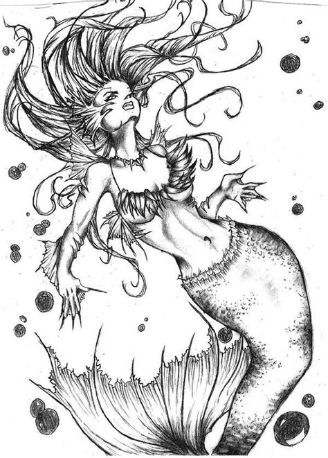 Pin By Nurullah Aydın On Coloring Pages Evil Mermaids Mermaid