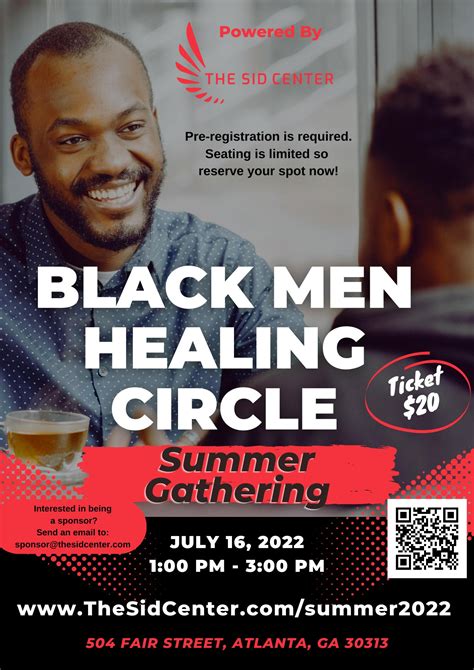 It Is Time For The Black Men Healing Circle Summer Gathering