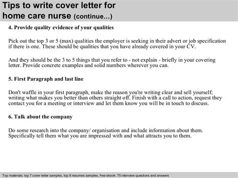 Home Care Nurse Cover Letter