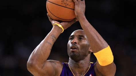 Kobe Bean Bryant Is Throwing Basketball Wearing Blue Sports Dress Hd